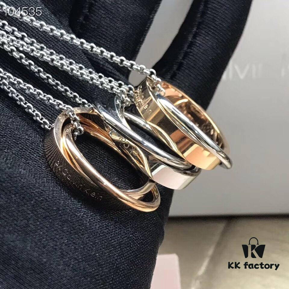 New CK Double Ring Necklace