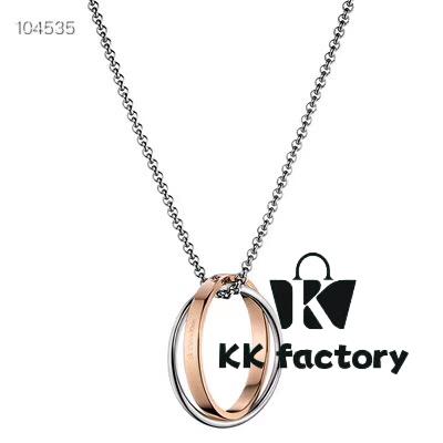 New CK Double Ring Necklace