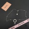 Miumiu Minimalist Heart Pearl Necklace, Luxury Design with Retro Elegance, Perfect for Summer Styling
