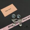 Miu Miu Textured Luxury Pearl Heart Stud Earrings, Minimalist Design with Vintage Charm, Must-Have Summer Fashion Accessory