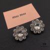 Miu Miu Textured Luxury Pearl Heart Ear Cuffs, Minimalist Design with Vintage Charm, Must-Have Summer Fashion Accessory
