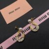 Miu Miu Textured Luxury Pearl Heart Stud Earrings, Minimalist Amore Design with Vintage Charm, Must-Have Summer Fashion Accessory