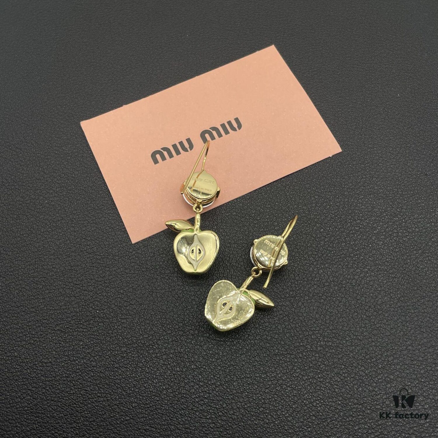 Miumiu Pearl Heart Stud Earrings, Minimalist Luxury Design with Retro Charm