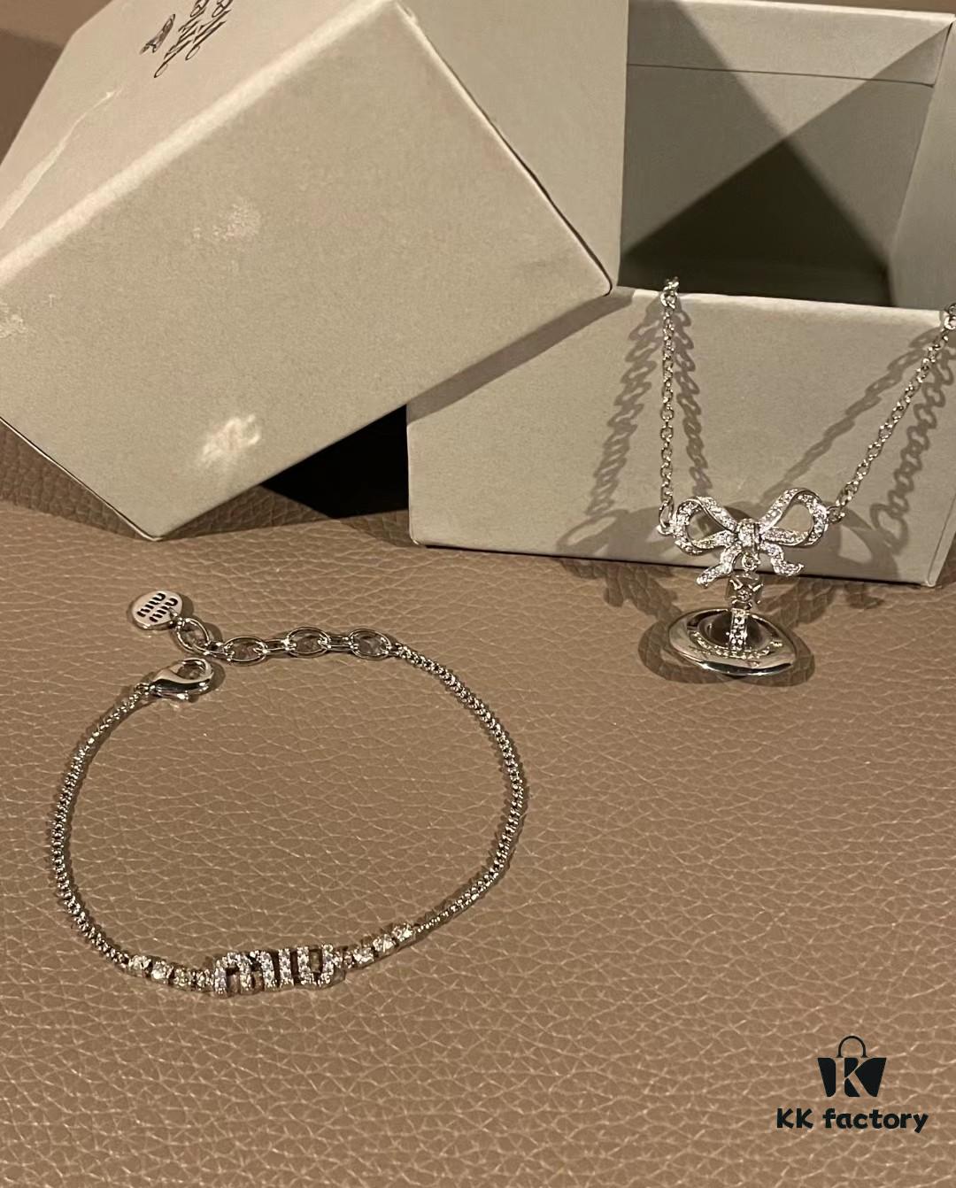 Instant Attraction: Miu Miu Bracelet & Westward Bound Bow Necklace