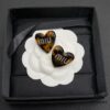Miu Miu Textured Luxurious Pearl Heart Stud Earrings, Minimalist Design with Vintage Charm, Must-Have Summer Fashion Accessory