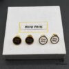 Miu Miu Textured Luxurious Pearl Heart Stud Earrings, Minimalist Design with Vintage Charm, Must-Have Summer Fashion Accessory