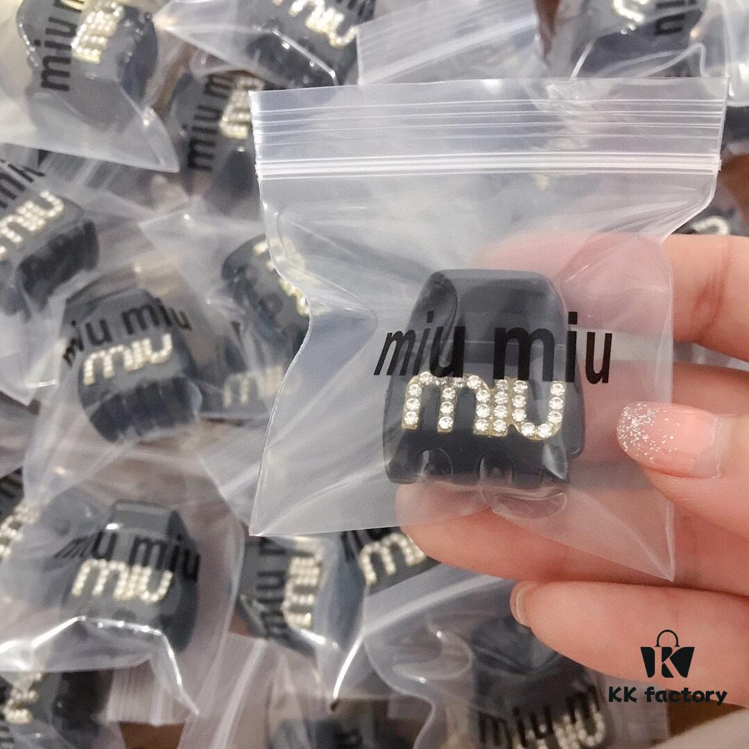 Miumiu Hair Clip, Sparkling with Rhinestones