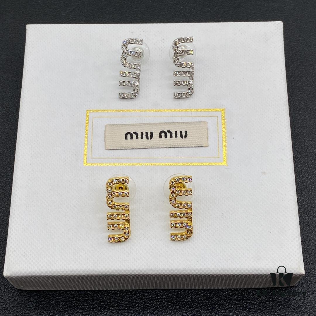 Miu Miu Textured Luxury Pearl Heart Stud Earrings, Minimalist Design with Retro Charm