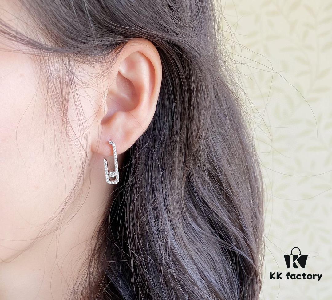 Messika Half-Circle Full Diamond Move Earrings