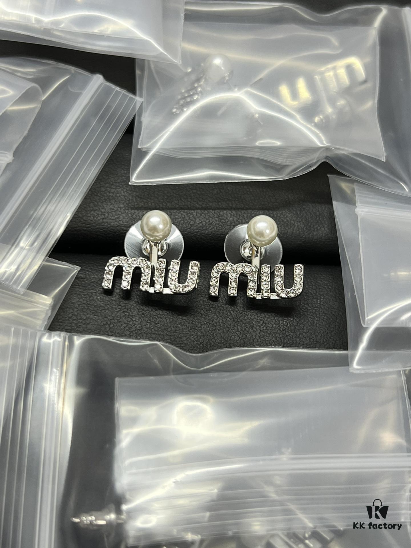 Miu Miu New Alphabet Stud Earrings