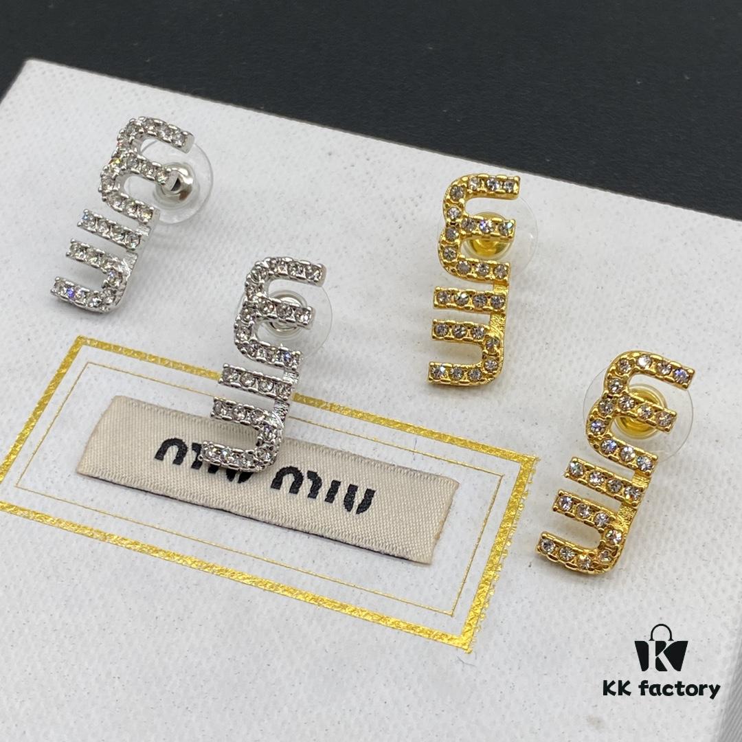 Miu Miu Textured Luxury Pearl Heart Stud Earrings, Minimalist Design with Retro Charm