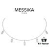Messika New Arrival Fully Diamond-Paved Five-Slider Necklace, Hand-Welded with Exquisite Craftsmanship, Versatile and Perfect for a Minimalist Summer Style