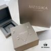 Messika New Arrival Fully Diamond-Paved Five-Slider Necklace, Hand-Welded with Exquisite Craftsmanship, Versatile and Perfect for a Minimalist Summer Style