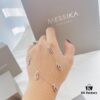 Messika New Arrival Fully Diamond-Paved Five-Slider Necklace, Hand-Welded with Exquisite Craftsmanship, Versatile and Perfect for a Minimalist Summer Style