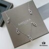 Messika New Arrival Fully Diamond-Paved Five-Slider Necklace, Hand-Welded with Exquisite Craftsmanship, Versatile and Perfect for a Minimalist Summer Style