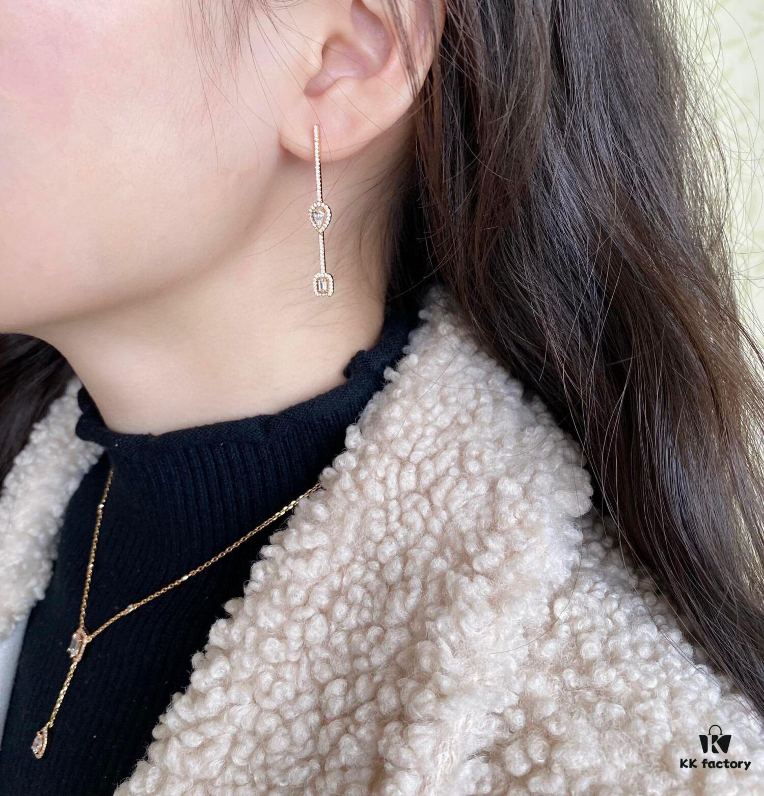 Messika Drop-shaped Rock Candy Necklace, the Iconic Move Collection