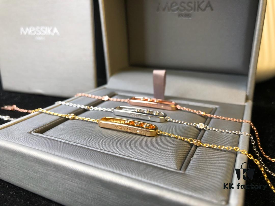 Hollywood's Hottest Jewelry Brand Messika - Move Collection Bracelet in 3 Colors, Featuring the Iconic 'Moving Diamond' Design