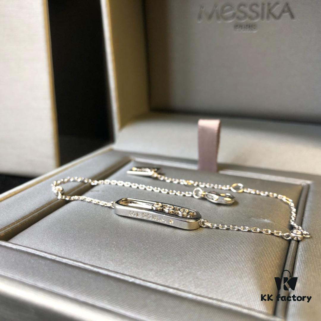 Hollywood's Hottest Jewelry Brand Messika - Move Collection Bracelet in 3 Colors, Featuring the Iconic 'Moving Diamond' Design