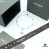 Messika Jewelry Triangle Diamond Anklet Bracelet in White Gold and Rose Gold