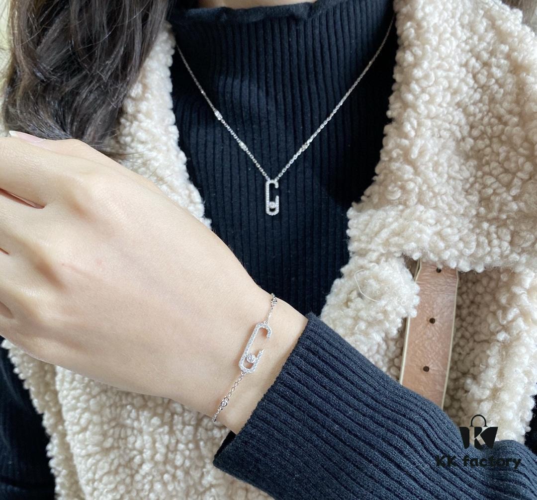 Messika Move Classic Half-Circle Diamond Necklace