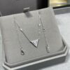 Messika Triangle Necklace, White Gold