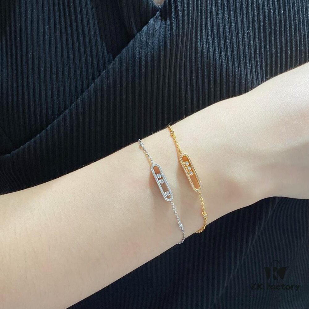 Messika Move Bracelet with Three Diamonds