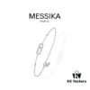 Messika Luxury New Arrival MessiKa Single Diamond Slide Bracelet Hottest Move Series Exclusive Bestseller Independent Designer Jewelry Brand, Popular Among Socialites and Instagram Influencers, Stunning Platinum and Rose Gold Bracelet