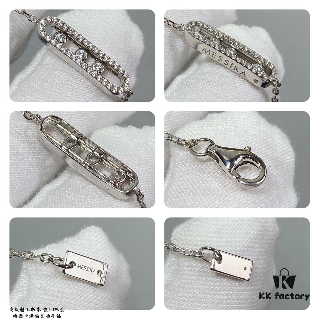 Messika Move Bracelet with Three Diamonds