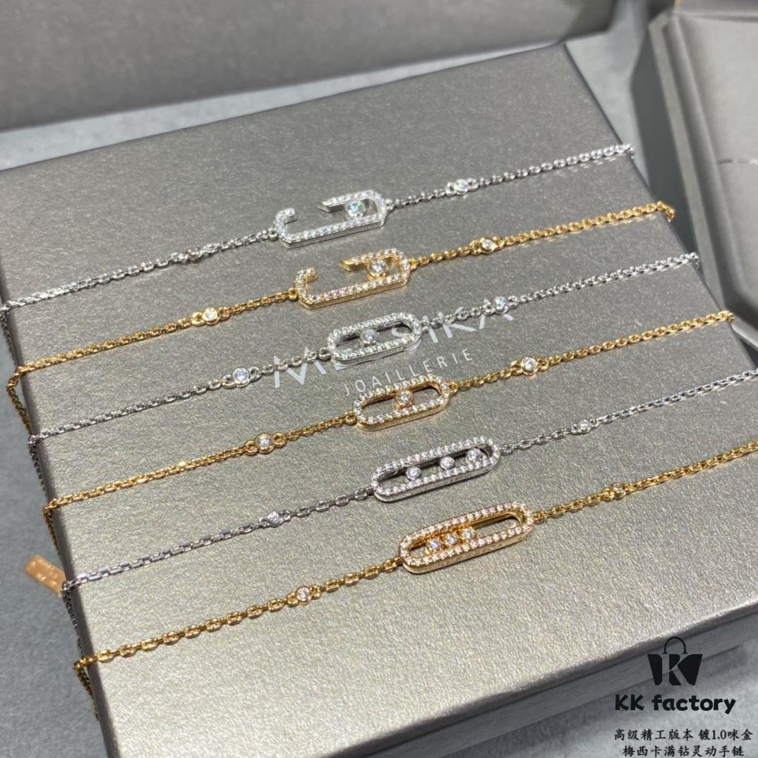 Messika Move Bracelet with Three Diamonds