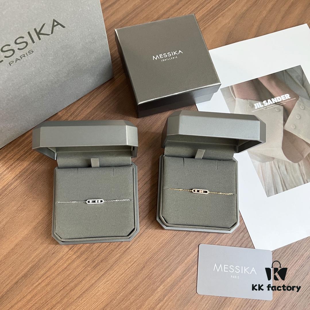 ❗️New Arrival❗️☀️Messika MOVE Full Diamond Three Diamond Sliding Bracelet