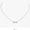 ❗️New Arrival❗️☀️Messika MOVE Smooth Three-Diamond Sliding Necklace