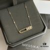 ❗️New Arrival❗️☀️Messika MOVE Smooth Three-Diamond Sliding Necklace