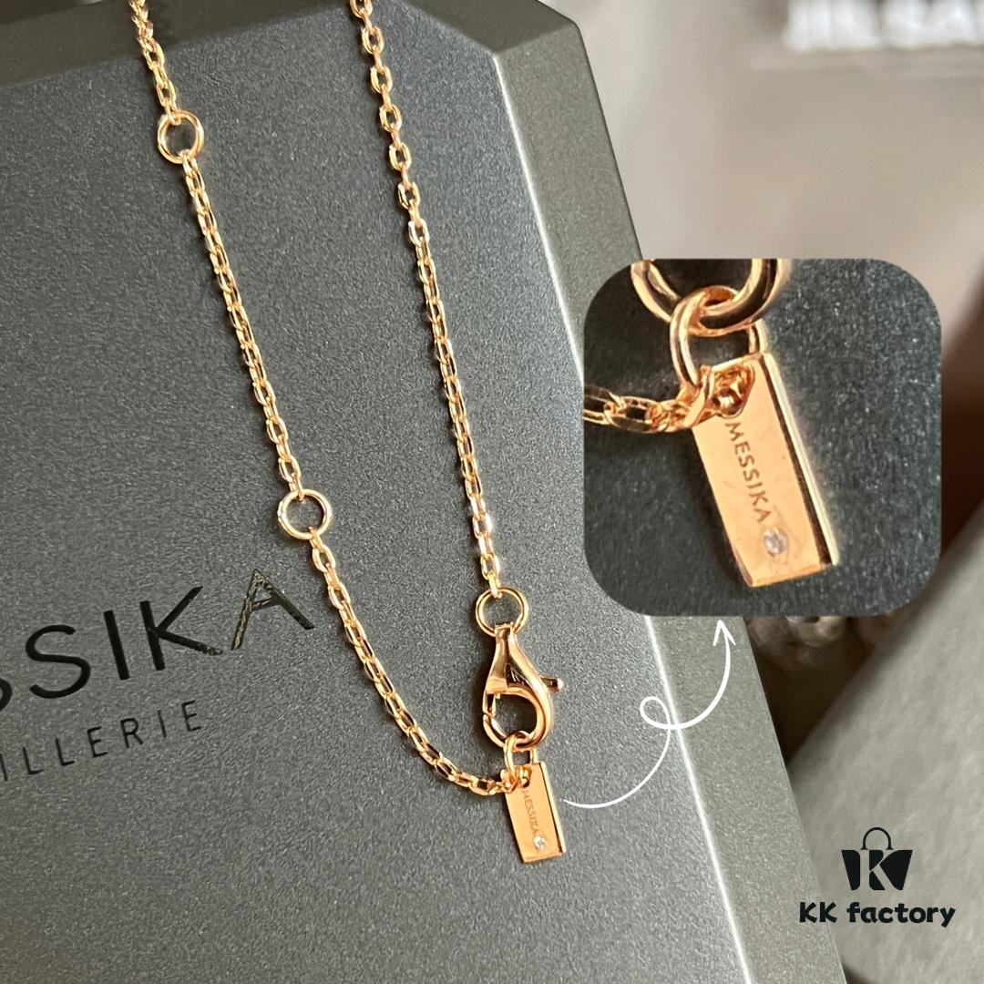 ❗️New Arrival❗️☀️Messika MOVE Full Diamond Necklace with Sliding Pearls