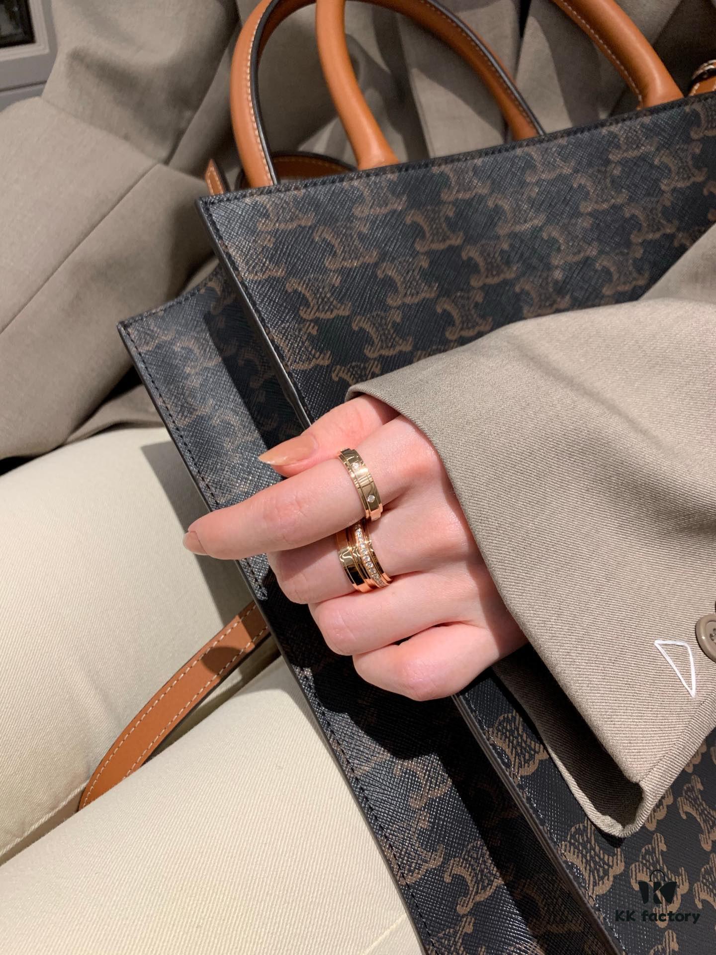 Piaget Lucky Ring, Fortune Turning, Rose Gold Hand Photo Reference, So Elegant! Whether It's Single Diamond, Seven Diamonds, or Full Diamonds, It Looks Beautiful, Exuding a Strong Sense of Sophistication~~~ A Must-Have Ring This Year 💍💍