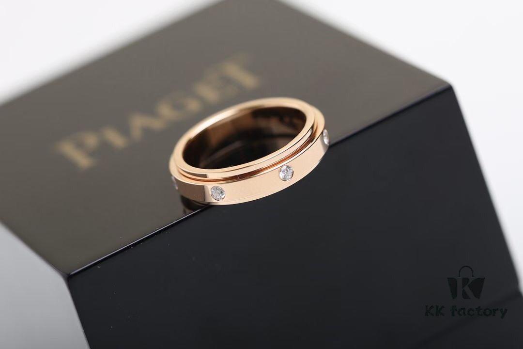 Valentine's Gift ❤️ Piaget Possession 7-Diamond Rotating Wedding Band Set