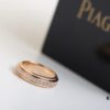 Valentine's Gift ❤️ Piaget Possession Twisting Single Row Diamond Wedding Ring / Couple Rings