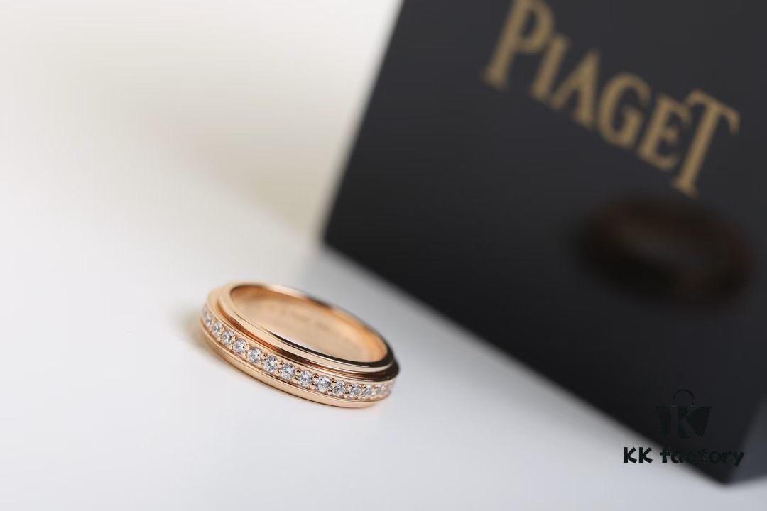 Valentine's Gift ❤️ Piaget Possession Twisting Single Row Diamond Wedding Ring / Couple Rings