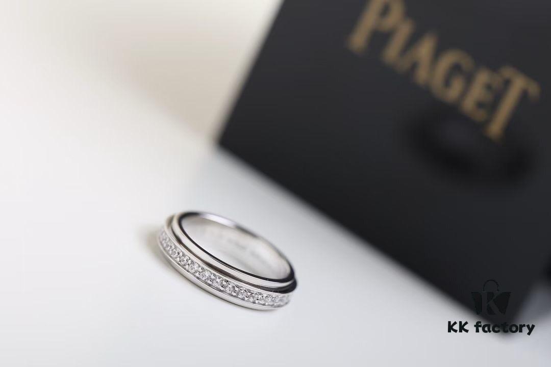 Valentine's Gift ❤️ Piaget Possession Twisting Single Row Diamond Wedding Ring / Couple Rings