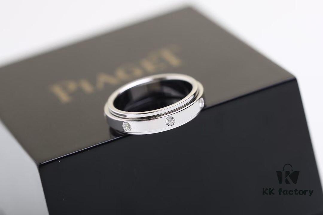 Valentine's Gift ❤️ Piaget Possession 7-Diamond Rotating Wedding Band Set