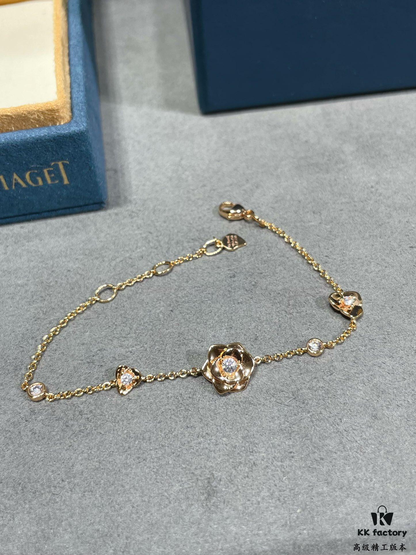 Piaget-style Golden Flower Bracelet
