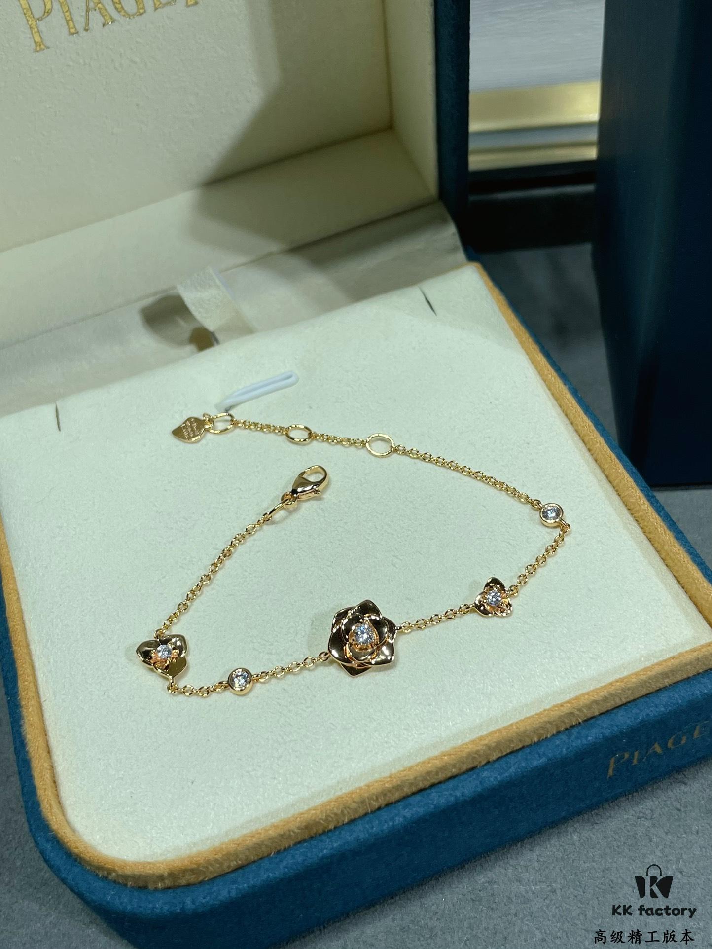 Piaget-style Golden Flower Bracelet