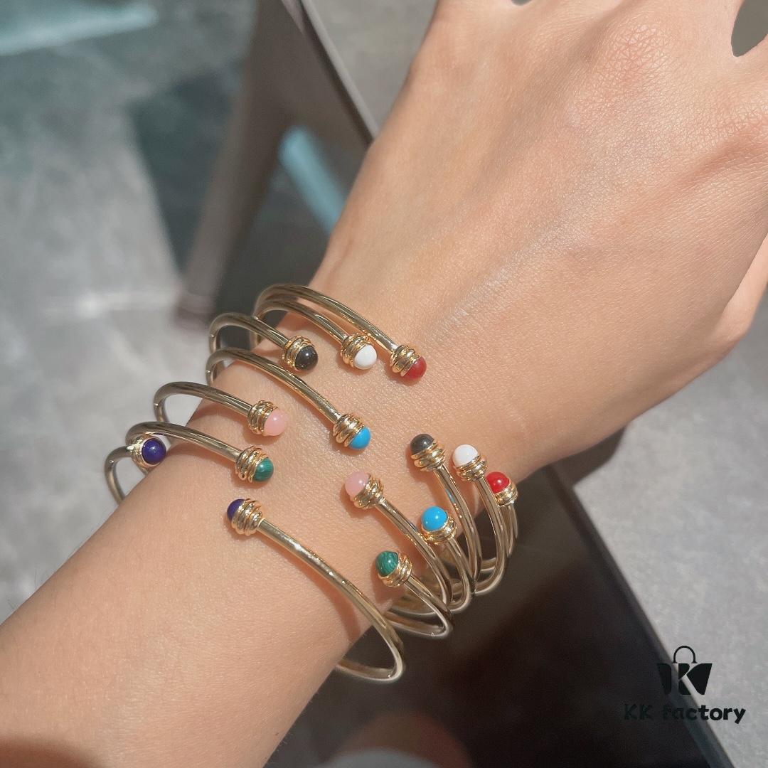 Piaget Latest Counter Rotating Series Bracelet, Unique Rotating Design, Exquisite Craftsmanship with Logo, Solid 18K Gold Plating