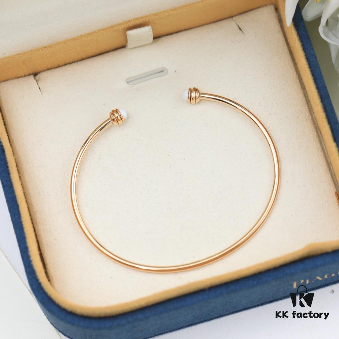 Piaget Latest Counter Rotating Series Bracelet, Unique Rotatable Design, Exquisitely Crafted with Logo, Solid 18K Gold Plating