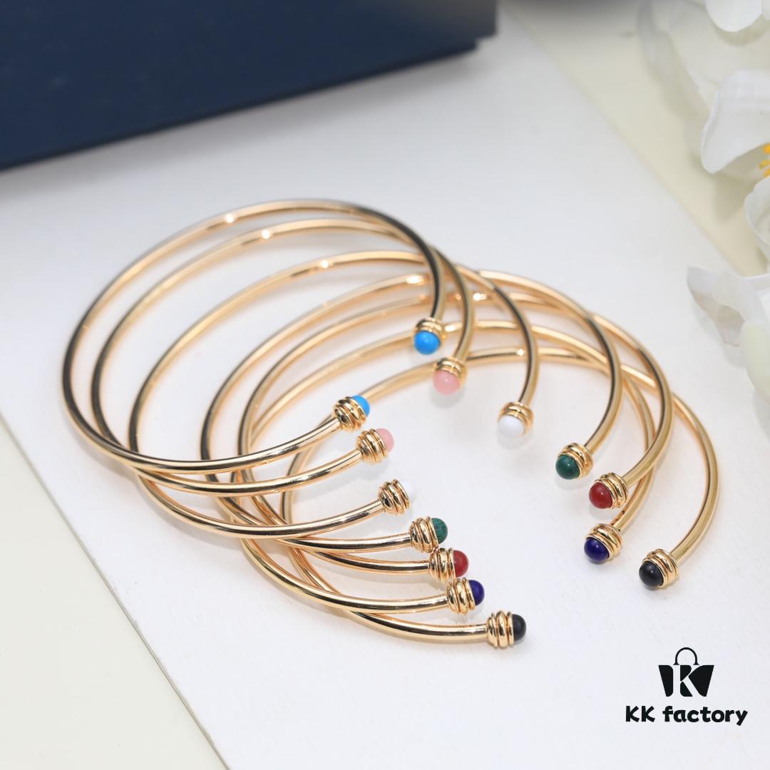 Piaget Latest Counter Rotating Series Bracelet, Unique Rotatable Design, Exquisitely Crafted with Logo, Solid 18K Gold Plating