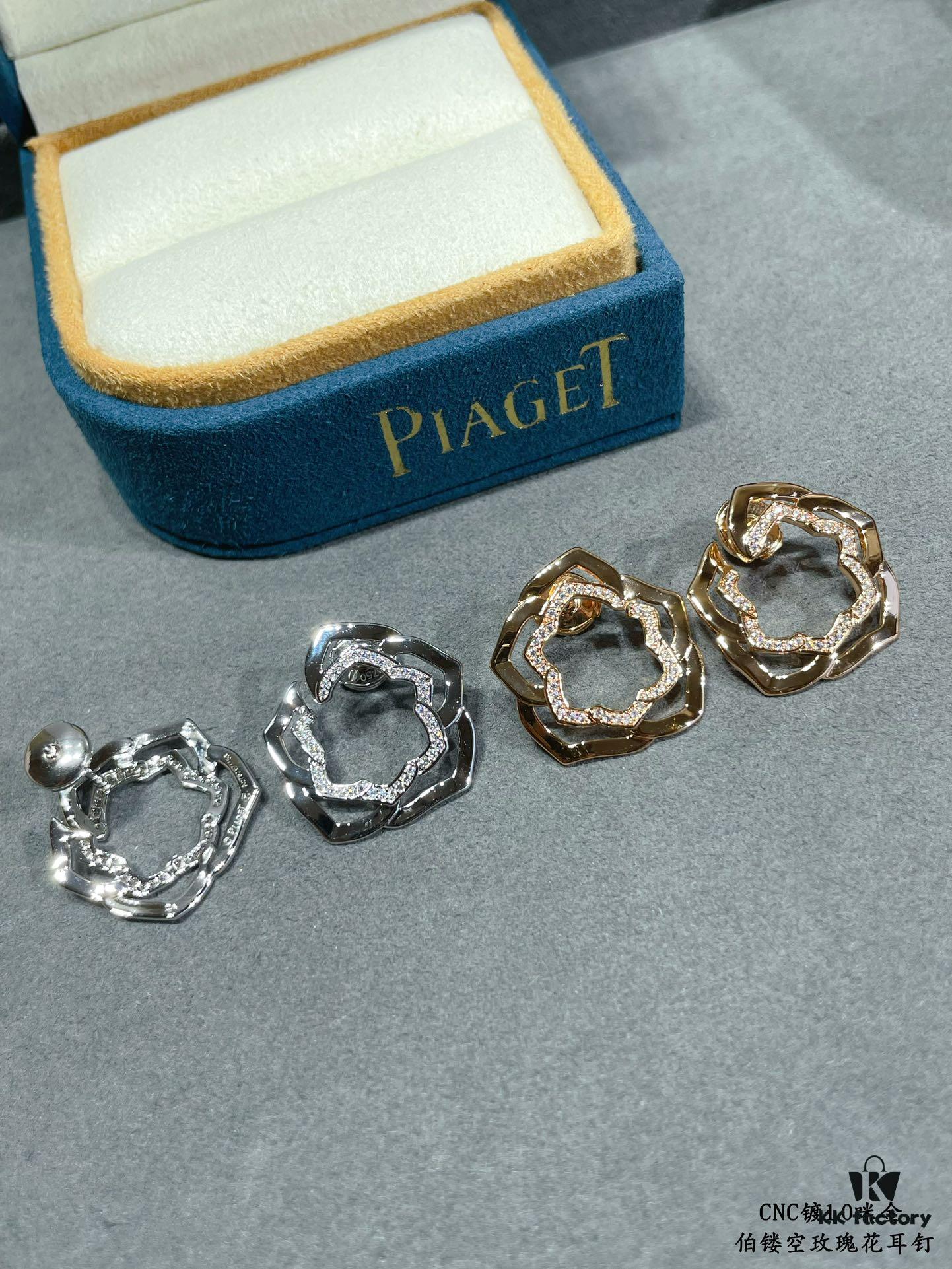 Pearl Princess Openwork Rose Earrings, Breathtakingly Beautiful Design That Captivates at First Sight