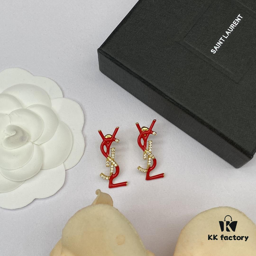 Saint Laurent YSL Stud Earrings