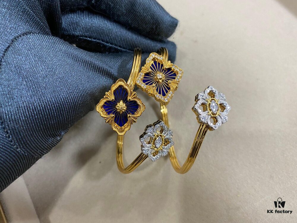 Buccellati Open Bangle Bracelet with CNC Design