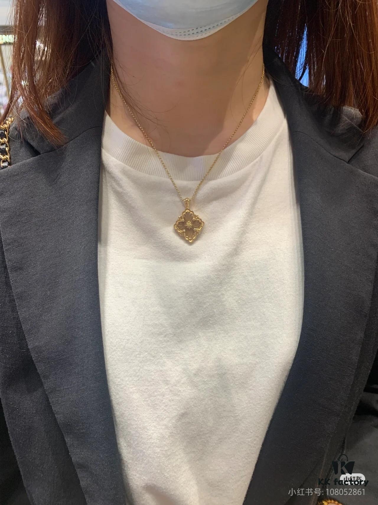 Buccellati Openwork Necklace in Gold and White Gold Bicolor