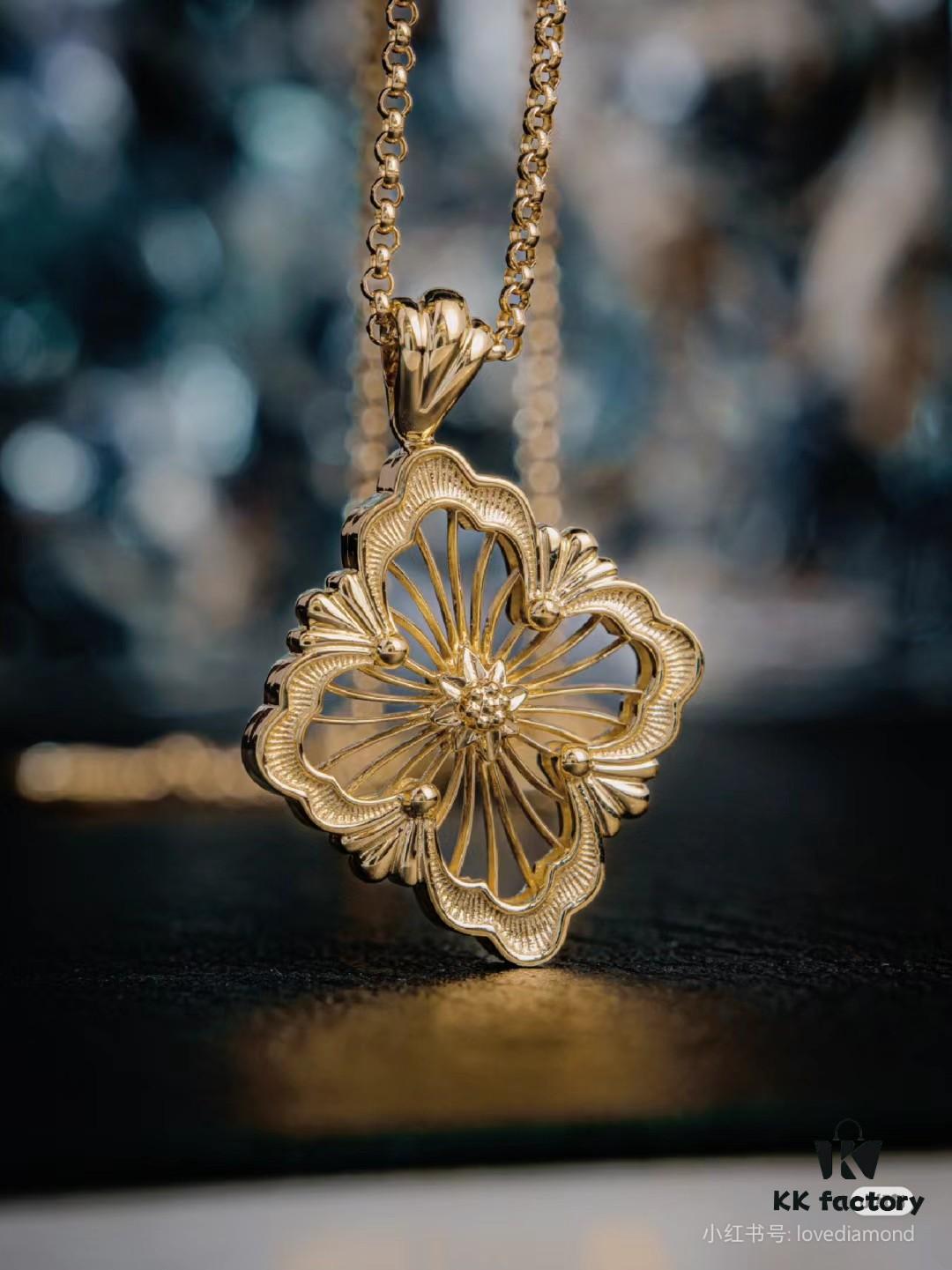 Buccellati Openwork Necklace in Gold and White Gold Bicolor