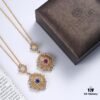 Buccellati lacework mesh openwork bicolor rose gold + white gold, yellow gold + white gold necklace